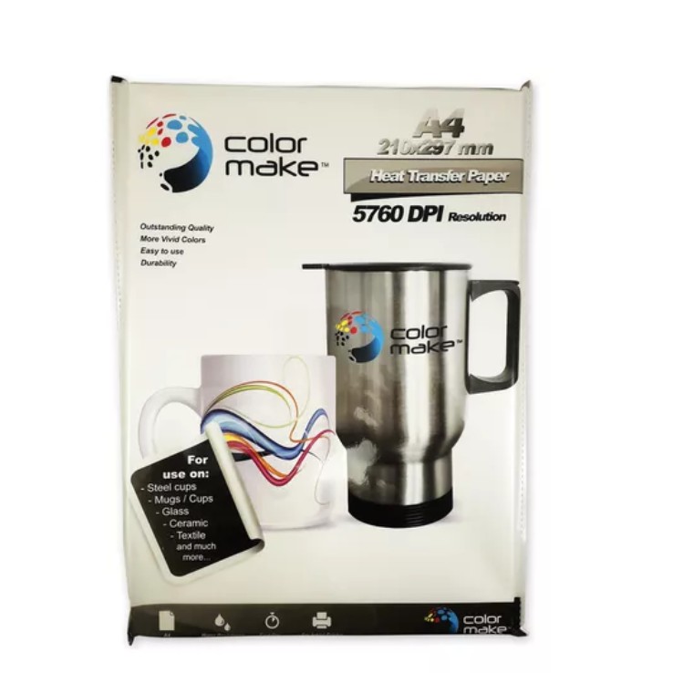 PAPEL DE SUBLIMACION COLORMAKE 100 HOJAS – Inverdysca
